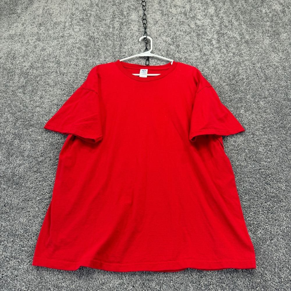 Fruit of the Loom T Shirt Mens XL Red Solid